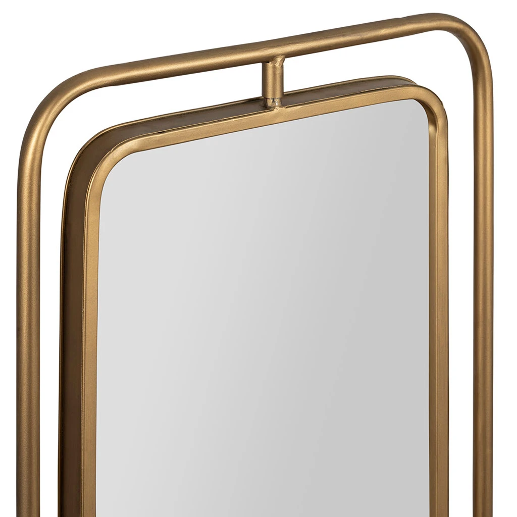 Miroir En Fer Et Panneau De Bois H169cm - Aziru 2 Miroir En Fer Et Panneau De Bois H169cm - Aziru – Image 2