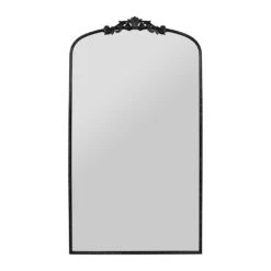 Miroir En Fer Noir H169cm - Dorhan