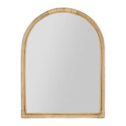 Miroir En Rotin Naturel 40xh53cm - Mirage