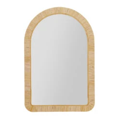 Miroir En Rotin Naturel 60.5x90.5cm - Rotin