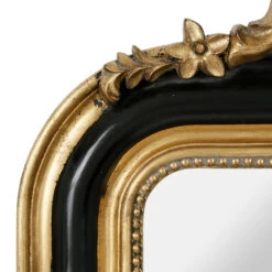 Miroir Baroque Noir Et Doré En Bois - Féerie -Magasin Général Pour La Maison miroir feerie noir et dore en bois 5728 5728 DET02 WEB 1
