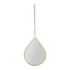 Miroir Goute En Fer Doré 26.5x37cm - Ornalise