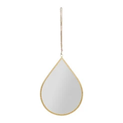 Miroir Goute En Fer Doré 32x46cm - Ornalise