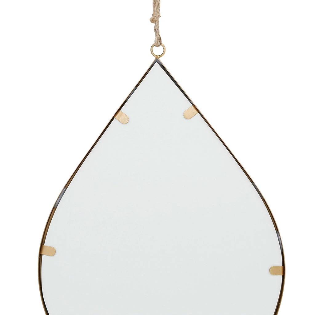 Miroir Goute En Fer Doré 32x46cm - Ornalise 2 Miroir Goute En Fer Doré 32x46cm - Ornalise – Image 2