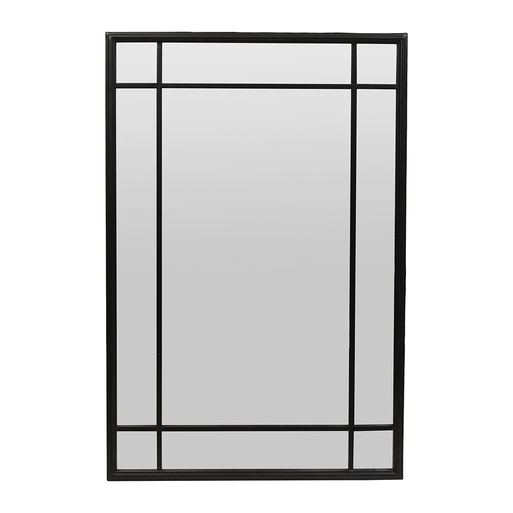 Miroir En Fer Noir H90cm - Osaka 1 Miroir En Fer Noir H90cm - Osaka