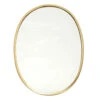 Miroir Ovale Contour Dore 34x25cm