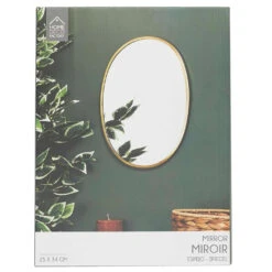 Miroir Ovale Contour Dore 34x25cm -Magasin Général Pour La Maison miroir ovale contour dore 34x25cm 633620 633620 FRN05 WEB