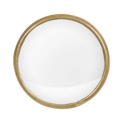 Miroir Rond Convexe En Laiton Doré D14.5cm - Edman