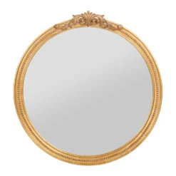Miroir Rond Doré 80x84cm - Sonate