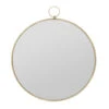 Miroir Rond En Fer Doré - Dorhan