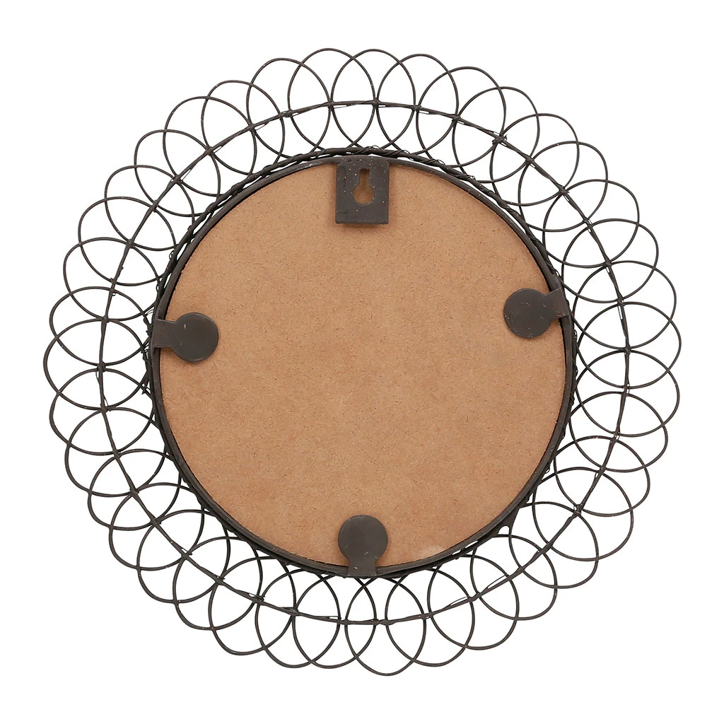 Miroir Rond En Fer Noir D31cm - Lore 3 Miroir Rond En Fer Noir D31cm - Lore – Image 3