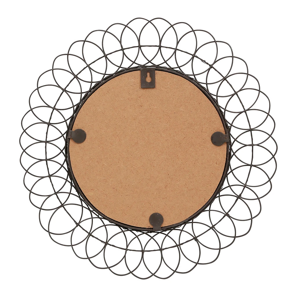 Miroir Rond En Fer Noir D44cm - Lore 3 Miroir Rond En Fer Noir D44cm - Lore – Image 3