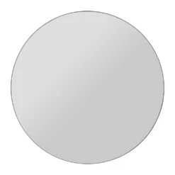 Miroir Rond En Pin Foncé D80cm - Mikawa