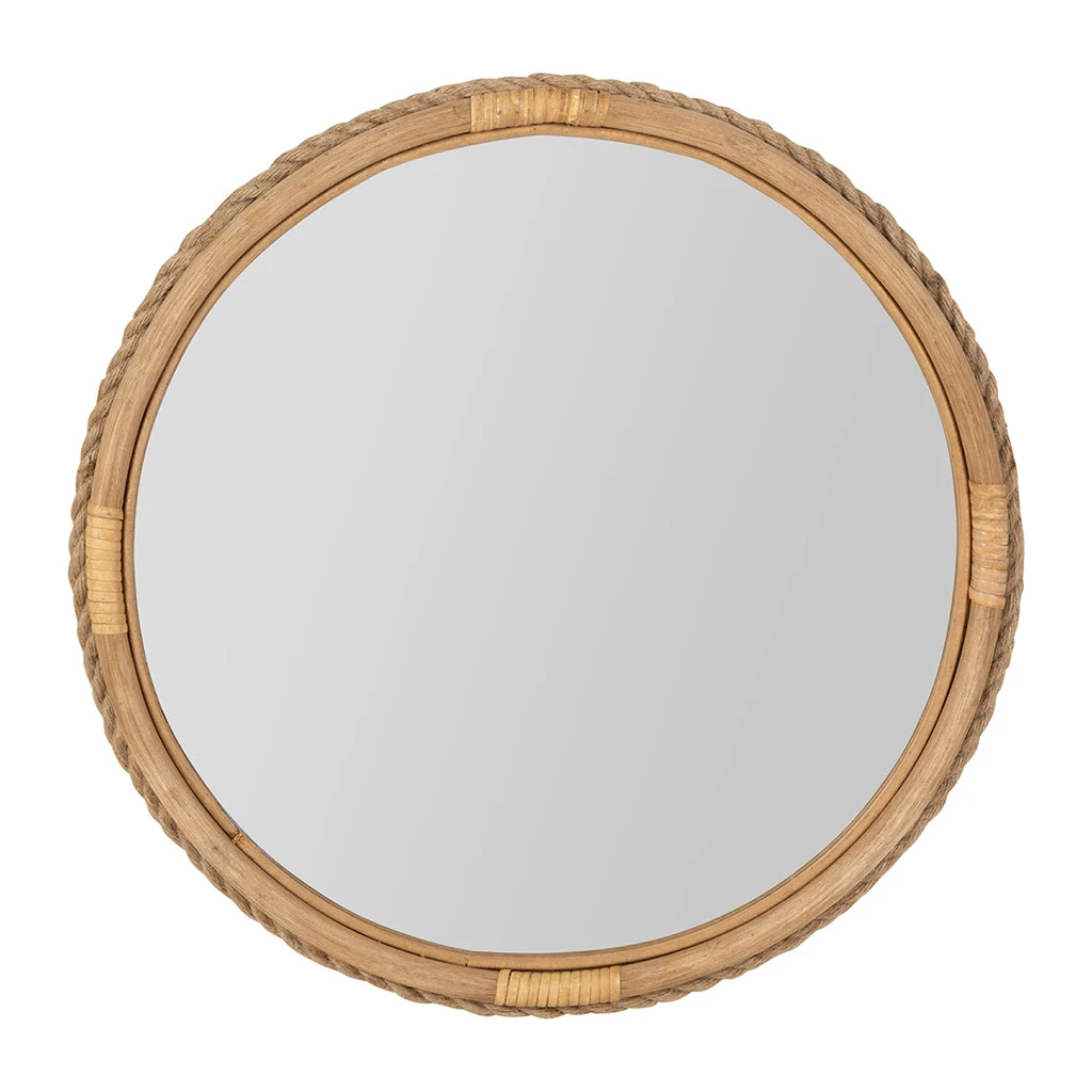 Miroir Rond En Sapin D53cm - Trappeur 1 Miroir Rond En Sapin D53cm - Trappeur