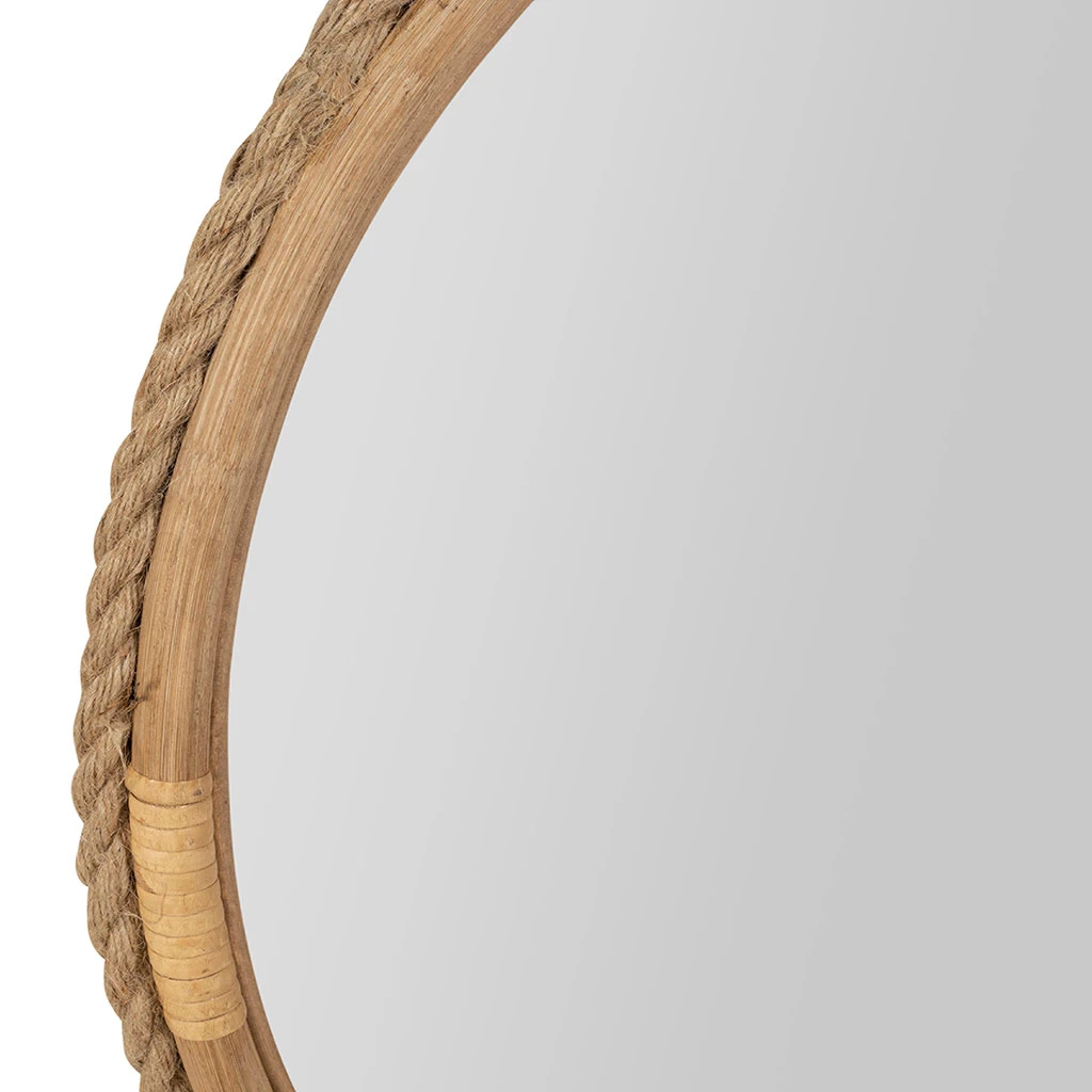 Miroir Rond En Sapin D53cm - Trappeur 2 Miroir Rond En Sapin D53cm - Trappeur – Image 2