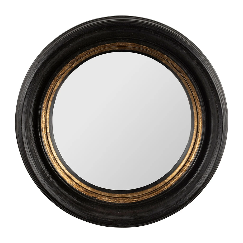 Miroir Rond Oeil De Sorciere Noir Et Doré D33cm - Aureol 1 Miroir Rond Oeil De Sorciere Noir Et Doré D33cm - Aureol
