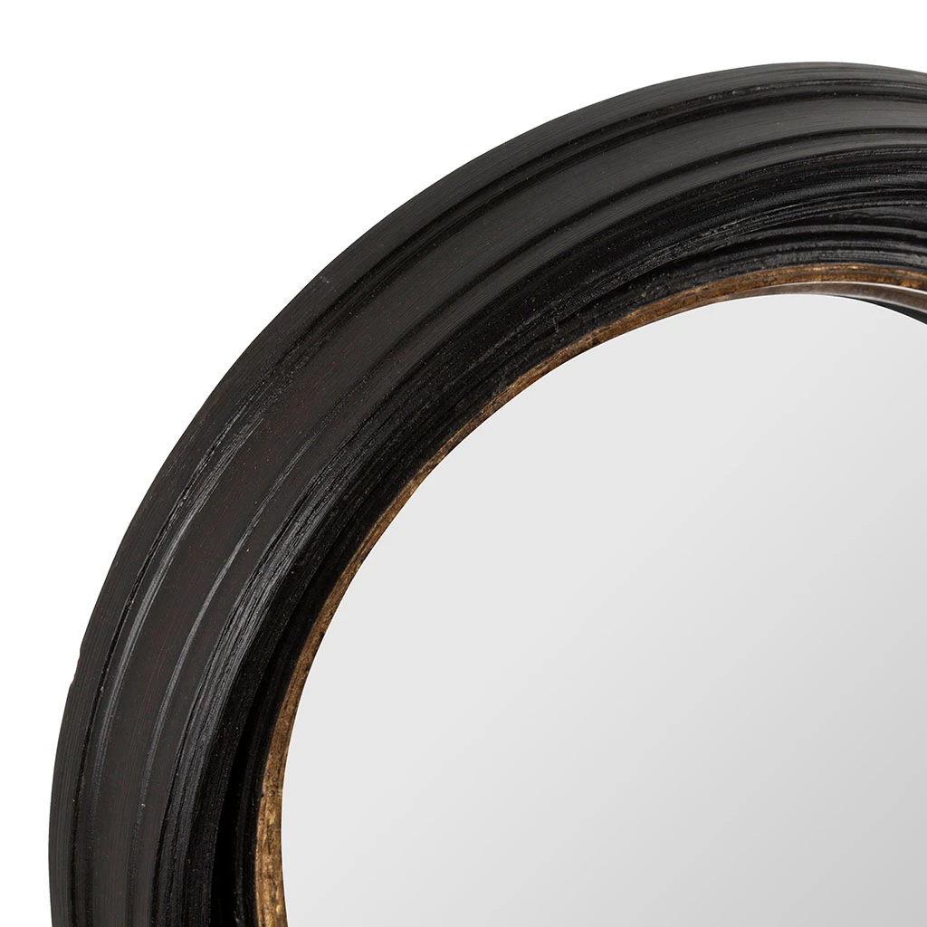 Miroir Rond Oeil De Sorciere Noir Et Doré D33cm - Aureol 2 Miroir Rond Oeil De Sorciere Noir Et Doré D33cm - Aureol – Image 2