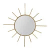 Miroir Soleil En Laiton Doré 20x20cm - Jolinio