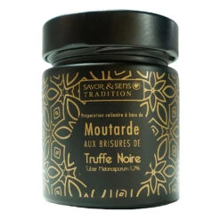 Moutarde Aux Brisures De Truffe Noire (pot Noir)
