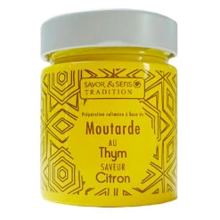 Moutarde Saveur Thym & Citron (pot Jaune)