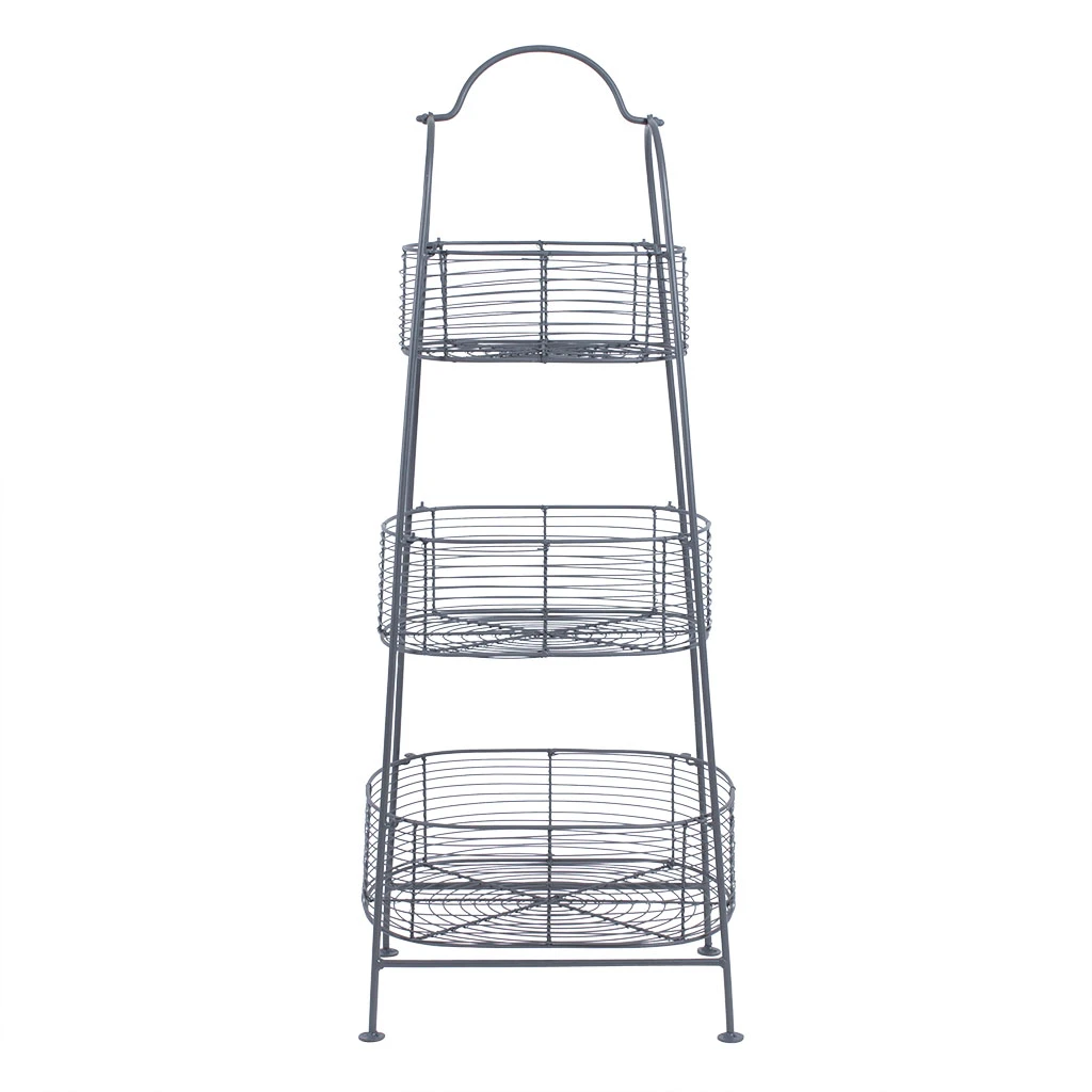 Panier 3 Niveaux Reserve Gris En Fer 1 Panier 3 Niveaux Reserve Gris En Fer