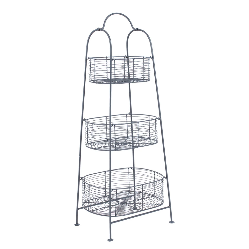 Panier 3 Niveaux Reserve Gris En Fer 2 Panier 3 Niveaux Reserve Gris En Fer – Image 2