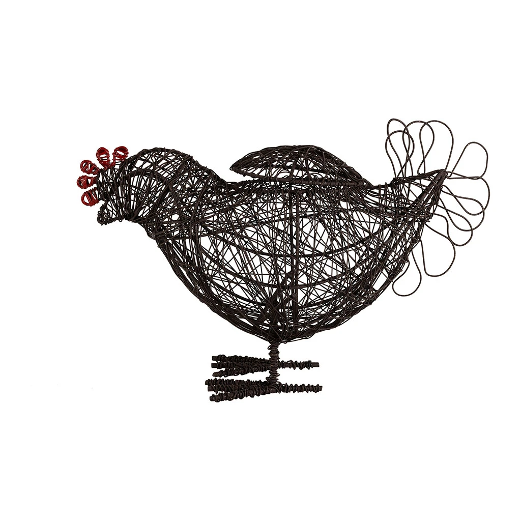 Panier Coq En Fer Noir - Campagne 1 Panier Coq En Fer Noir - Campagne