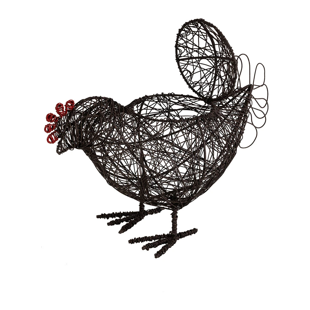 Panier Coq En Fer Noir - Campagne 4 Panier Coq En Fer Noir - Campagne – Image 4