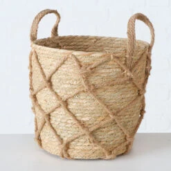 Panier En Zostère Naturel 31x31cm - Katunia