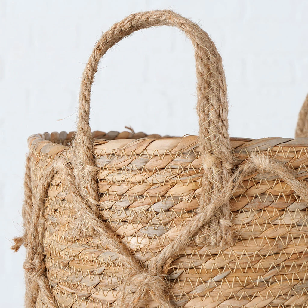 Panier En Zostère Naturel 33x33cm - Katunia 2 Panier En Zostère Naturel 33x33cm - Katunia – Image 2