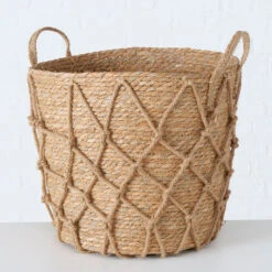Panier En Zostère Naturel 43x43cm - Katunia
