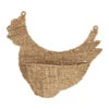 Panier Mural Poule En Jonc De Mer Naturel 42x38cm-Chaumière