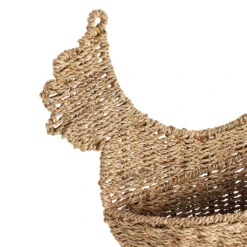 Panier Mural Poule En Jonc De Mer Naturel 42x38cm-Chaumière -Magasin Général Pour La Maison panier mural poule en jonc de mer naturel 42x38cm chaumiere 201942 201942 DET02 WEB