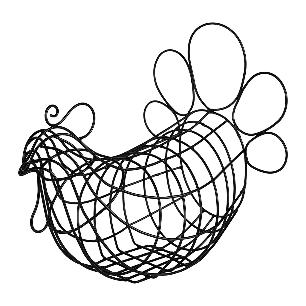 Panier Poule En Fer Noir - Reserve 2 Panier Poule En Fer Noir - Reserve – Image 2