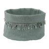 Panière à Pain En Coton Vert D'eau D18cm - Nalia
