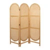 Paravent En Sapin Et Rotin Naturel 150xh180cm - Balamea