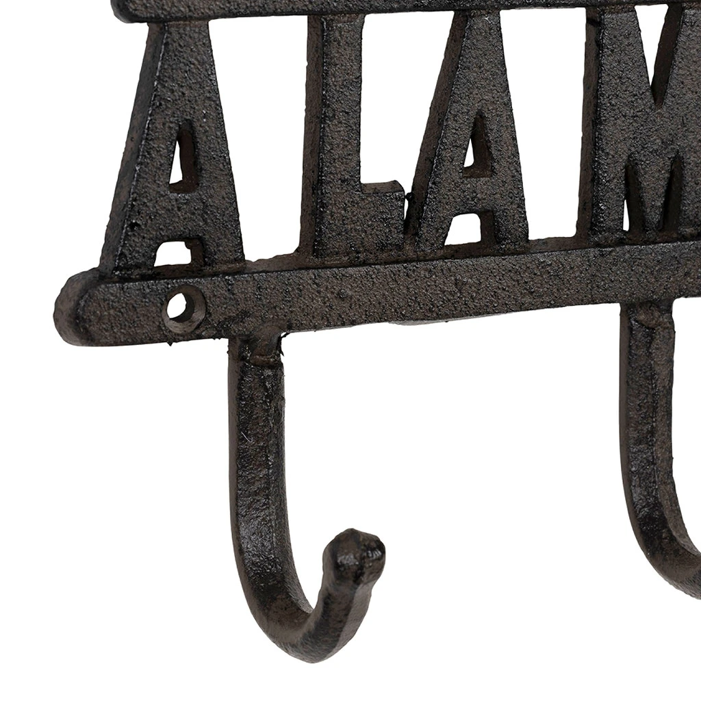 Patère 4 Crochets Bienvenue à La Montagne En Fonte Brun - Minrai 3 Patère 4 Crochets Bienvenue à La Montagne En Fonte Brun - Minrai – Image 3