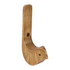 Patère Oiseau En Acajou Blanc Naturel H13cm - Campagne