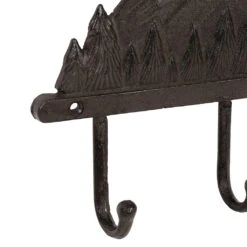 Patères 4 Crochets Montagnes En Fonte Brun - Montagne -Magasin Général Pour La Maison pateres 4 crochets montagnes en fonte brun montagne 201963 201963 DET02 WEB