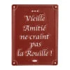 Plaque En Fer Bordeaux 15x20cm - Bistrot Des Amis