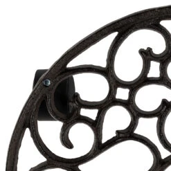 Porte Plante 4 Roues En Fonte Brun D31.5cm - Rhodonea -Magasin Général Pour La Maison porte plante 4 roues en fonte brun d31 5cm rhodonea 201959 201959 DET02 WEB
