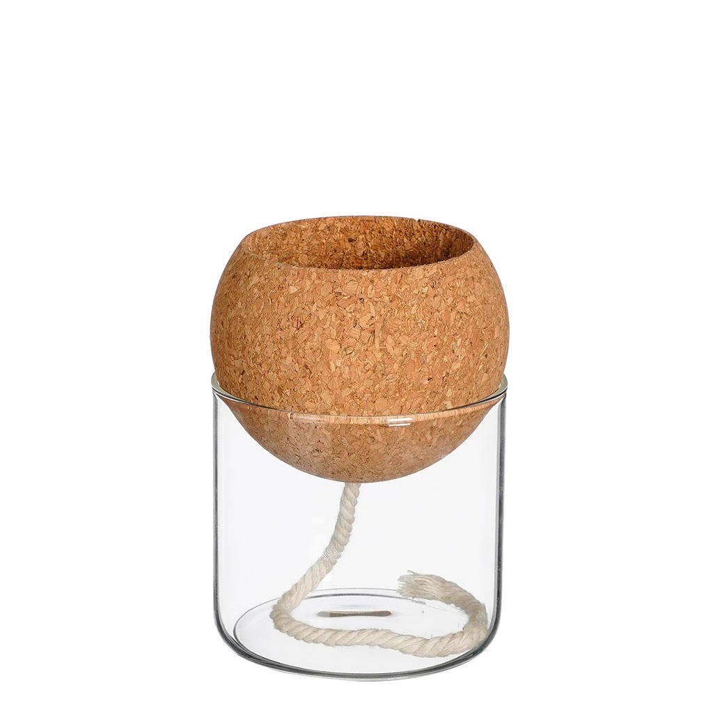 Pot Auto Arrosant En Verre Transparent D10xh14cm 1 Pot Auto Arrosant En Verre Transparent D10xh14cm