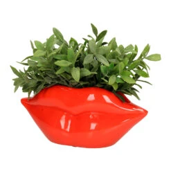 Pot Lèvre Rouge En Polyrésine H12.5cm -Magasin Général Pour La Maison pot levre rouge en polyresine h12 5cm 666444 666444 FRN03 WEB 1
