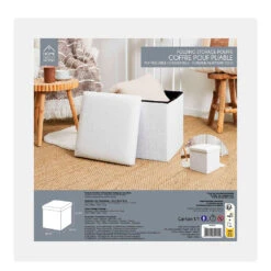 Pouf Coffre Pliable En Tissu Bouclette Blanc 5 Pouf Coffre Pliable En Tissu Bouclette Blanc -Magasin Général Pour La Maison pouf coffre pliable en tissu bouclette blanc 668926 668926 FRN03 WEB