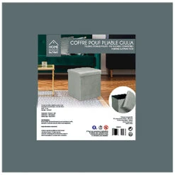 Pouf Coffre Pliable En Velours Côtelé Gris - Julia 10 Pouf Coffre Pliable En Velours Côtelé Gris - Julia -Magasin Général Pour La Maison pouf coffre pliable en velours cotele gris julia 623008 623008 FRN03 WEB