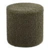 Pouf En Tissu Bouclette Vert - Emily