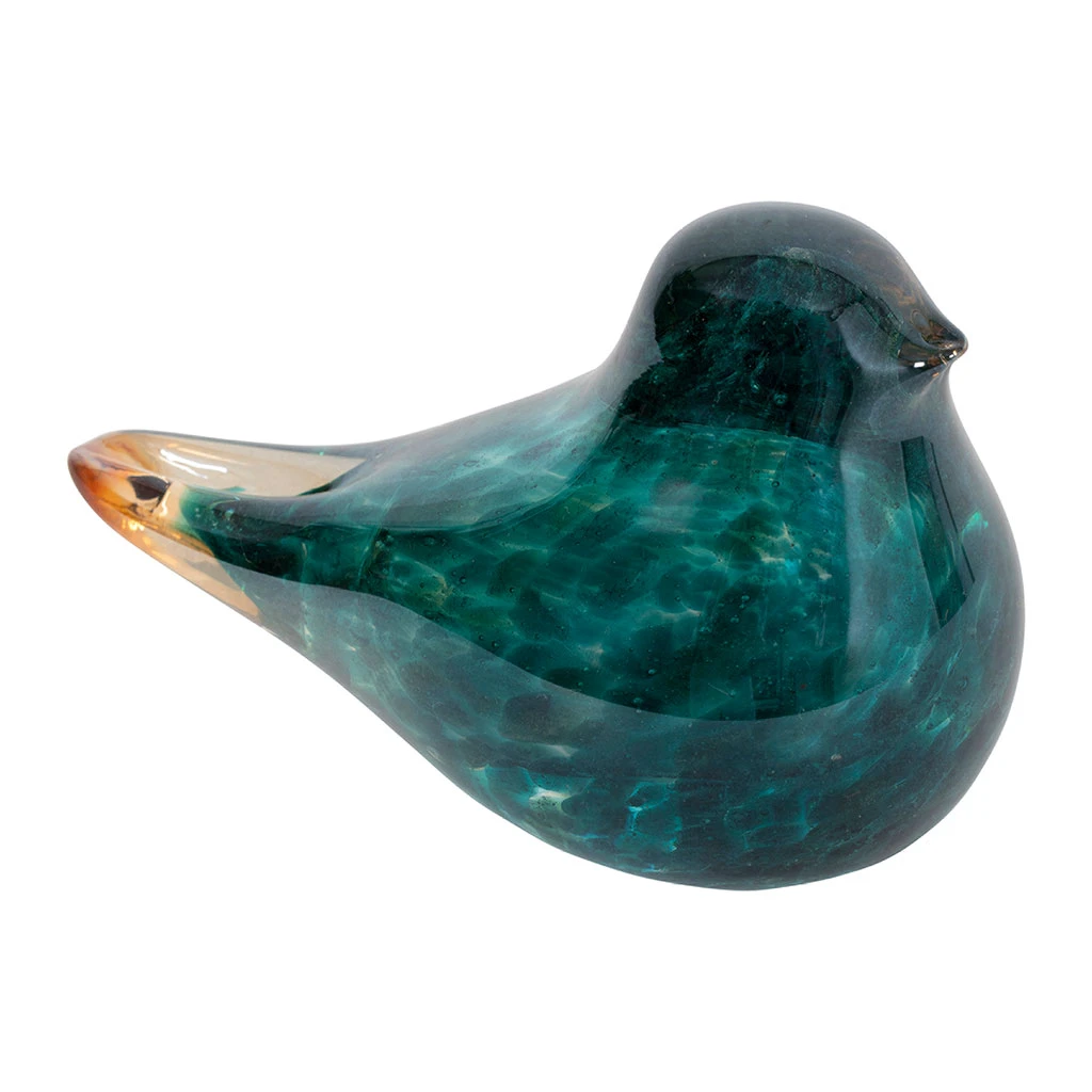 Presse Papier Moineau En Verre Indigo - Serin 2 Presse Papier Moineau En Verre Indigo - Serin – Image 2