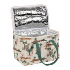 Sac Isotherme En Coton Brun Et Vert - Somptua -Magasin Général Pour La Maison sac isotherme en coton brun et vert somptua 78650 78650 DET02 WEB