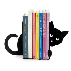 Balvi Serre-livres Chat En Métal Noir