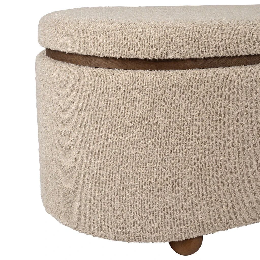 Set De 2 Bancs Coffre En Tissu Et Pin Beige - Alpinia 6 Set De 2 Bancs Coffre En Tissu Et Pin Beige - Alpinia – Image 6